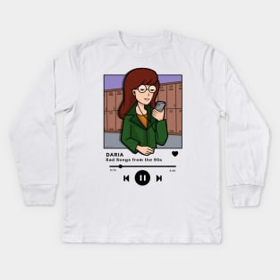 Daria Playlist Kids Long Sleeve T-Shirt